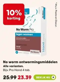 Pets Place No worm ontwormingsmiddelen aanbieding