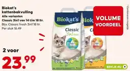 Pets Place Biokat's kattenbakvulling aanbieding