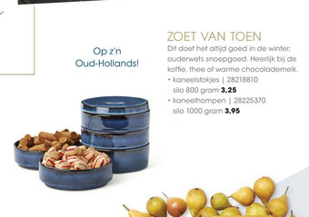 HANOS Zoet van toen kaneelstokjes silo 800 gram aanbieding