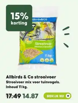 Pets Place Allbirds & Co strooivoer aanbieding