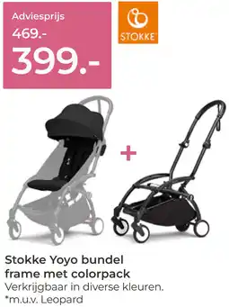 Prenatal Stokke Yoyo bundel frame met colorpack aanbieding