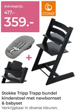 Prenatal Stokke Tripp Trapp bundel kinderstoel met newbornset & babyset aanbieding