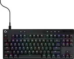 MediaMarkt LOGITECH G PRO X TKL Rapid RGB Verlichting Bedraad Gamingtoetsenbord Zwart aanbieding