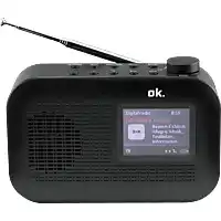 MediaMarkt OK. ORD 130 DAB-radio Zwart aanbieding