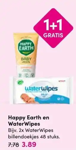Drogisterij Visser Happy Earth en WaterWipes aanbieding