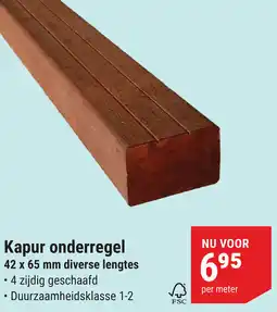 Pontmeyer Kapur onderregel aanbieding