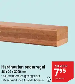 Pontmeyer Hardhouten onderregel aanbieding