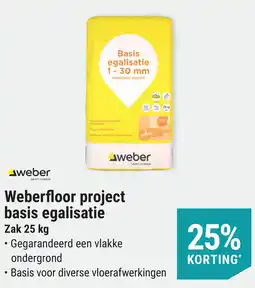 Pontmeyer Weberfloor project basis egalisatie aanbieding