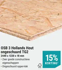 Pontmeyer OSB 3 Hollands Hout ongeschuurd TG2 aanbieding