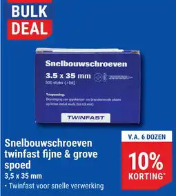 Pontmeyer Snelbouwschroeven twinfast fijne & grove spoed aanbieding