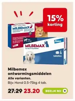 Pets Place Milbemax ontwormingsmiddelen aanbieding