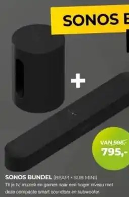 EP Beerepoot SONOS BUNDEL (BEAM + SUB MINI) aanbieding