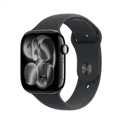 MediaMarkt APPLE Watch Series 11GPS + Cellular - 46mmAluminium Case - Black Sport Band S/M Smartwatch Jet Black aanbieding