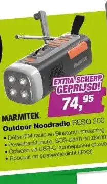 EP Marmitek RESQ 200 Outdoor Noodradio aanbieding