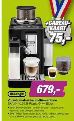 EP DeLonghi EXAM440.55.B Rivelia Volautomatische Koffiemachine Onyx Black aanbieding