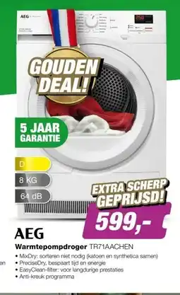 EP AEG TR71AACHEN 7000 SensiDry Warmtepompdroger aanbieding
