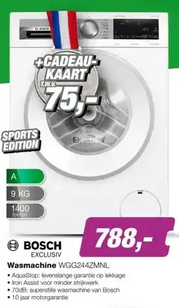 EP BOSCH WGG244ZMNL Serie 6 EXCLUSIV Wasmachine aanbieding