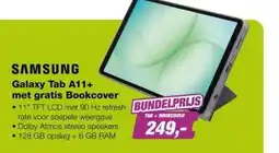EP EP:Bundel Samsung Galaxy Tab A11+ 128GB Wifi + Bookcover Zwart aanbieding