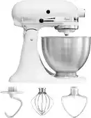 MediaMarkt KITCHENAID 4,3l Classic Mixer-Keukenrobot 5K45SSEWH aanbieding
