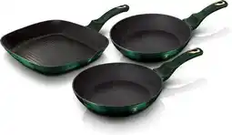 Bol.com Berlinger Haus - BH-6167F - Pannenset - 3 delig - Emerald collection aanbieding