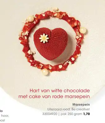 HANOS Marsepein Uiteraard rood. Be creative! pak 250 gram aanbieding