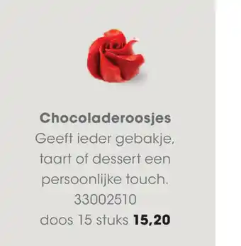 HANOS Chocoladeroosjes doos 15 stuks aanbieding