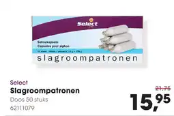 HANOS Select Slagroom patronen aanbieding