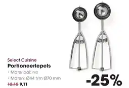 HANOS Select Cuisine Portioneerlepels aanbieding
