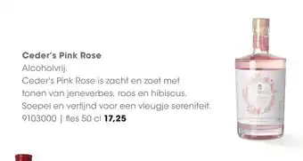 HANOS Ceder's Pink Rose fles 50 cl aanbieding
