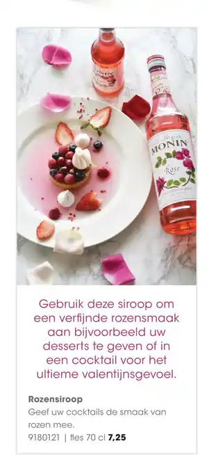 HANOS Rozensiroop fles 70 cl aanbieding