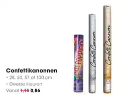HANOS Confettikanonnen aanbieding