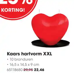 HANOS Kaars hartvorm XXL aanbieding