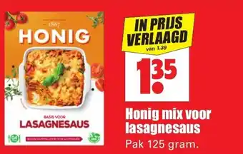 Dirk Honig mix voor lasagnesaus 125g aanbieding