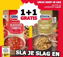 De Boerenschuur Unox Soep In Zak aanbieding