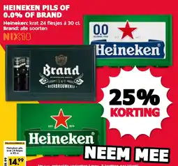 De Boerenschuur Heineken Pils Of 0.0% Of Brand aanbieding