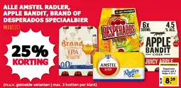 De Boerenschuur Alle Amstel Radler, Apple Bandit, Brand Of Desperados Speciaalbier aanbieding