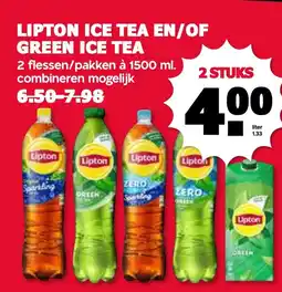 De Boerenschuur Lipton Ice Tea En/Of Green Ice Tea aanbieding