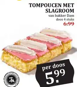 De Boerenschuur Tompoucen Met Slagroom aanbieding