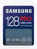 MediaMarkt SAMSUNG Samsung PRO Ultimate – SD kaart 128 GB – 200 & 130 MB/s – Geheugenkaart camera aanbieding