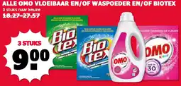 De Boerenschuur Alle Omo Vloeibaar En/Of Waspoeder En/Of Biotex aanbieding