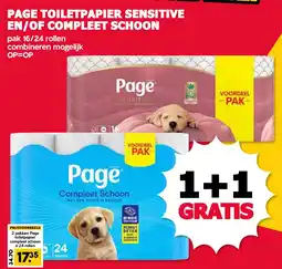 De Boerenschuur Page Toiletpapier Sensitive En/Of Compleet Schoon aanbieding