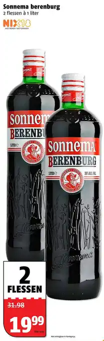 Poiesz Sonnema berenburg 1liter aanbieding