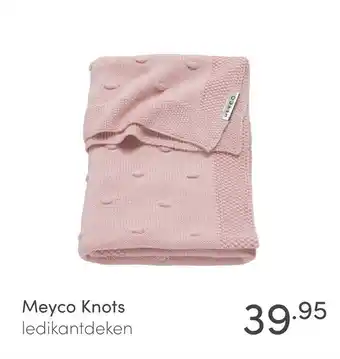 Baby & Tiener Meyco Knots ledikantdeken aanbieding