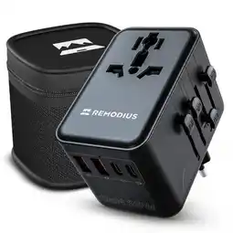 ANWB Remodius Wereldstekker Reisstekker Zwart aanbieding