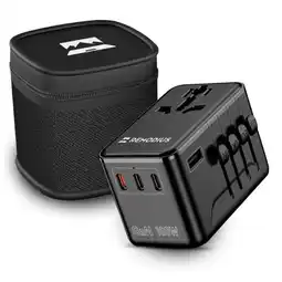 ANWB Remodius Wereldstekker PRO Reisstekker Zwart aanbieding