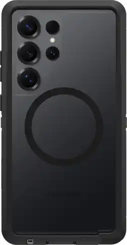 Coolblue Otterbox Defender Samsung Galaxy S25 Ultra Back Cover met Magneet Transparant Zwarte Rand aanbieding