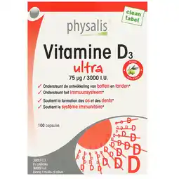 Holland & Barrett Physalis Vitamine D3 Ultra - 100 capsules aanbieding