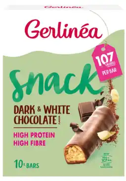De Online Drogist Gerlinéa Snack Dark & White Chocolate Repen aanbieding