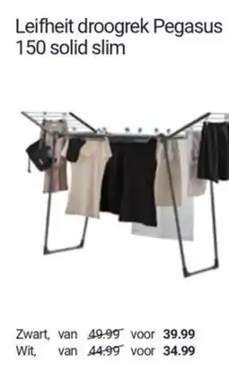 Inter Chalet Leifheit droogrek Pegasus aanbieding