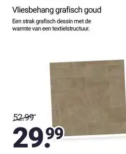 Inter Chalet Vliesbehang grafisch goud aanbieding